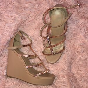 Nude Wedges